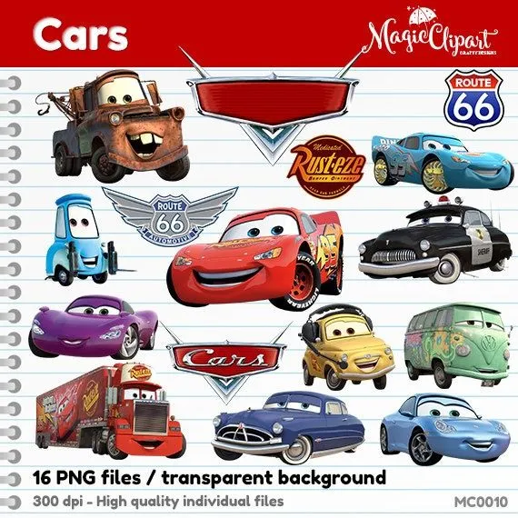 COUPON SALE Cars Pixar Disney PNG transparent por MagicCliparts