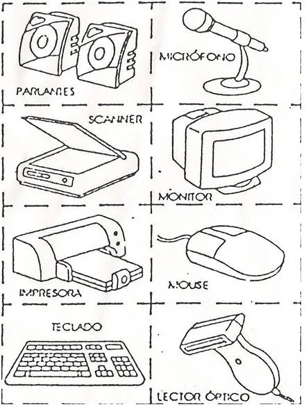 Dibujos partes del computador para niños - Imagui