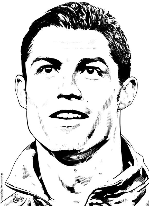 Ronaldo para colorear - Imagui