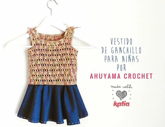 Craft Lovers ♥ Vestido para niñas por Ahuyama Crochet - Lanas ...