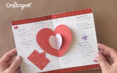 Craftingeek*: Como hacer Tarjetas Pop-up: San Valentin Craftingeek*: Como hacer Tarjetas Pop-up: San Valentin