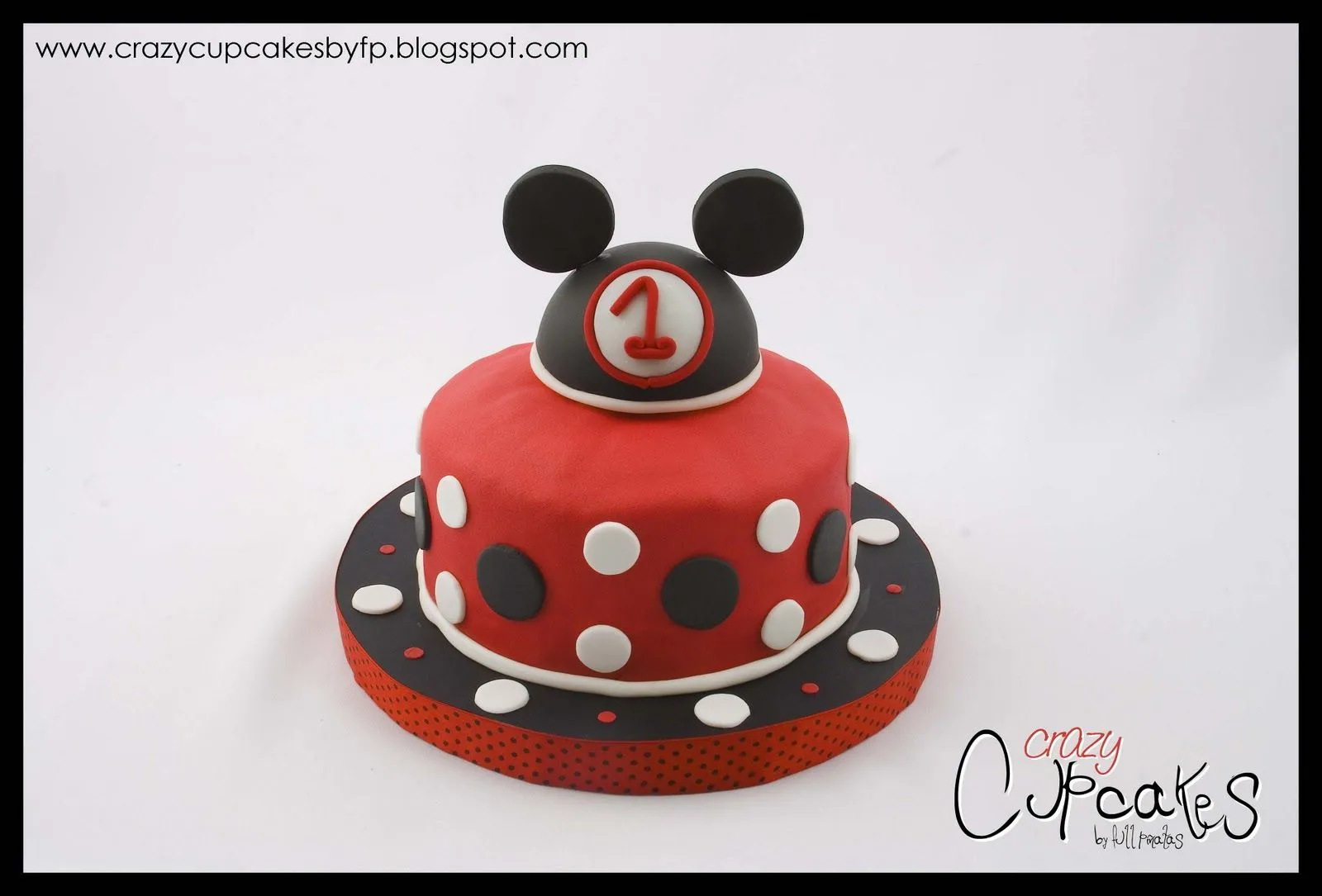 Crazy Cupcakes: Torta Mickey 1 Año