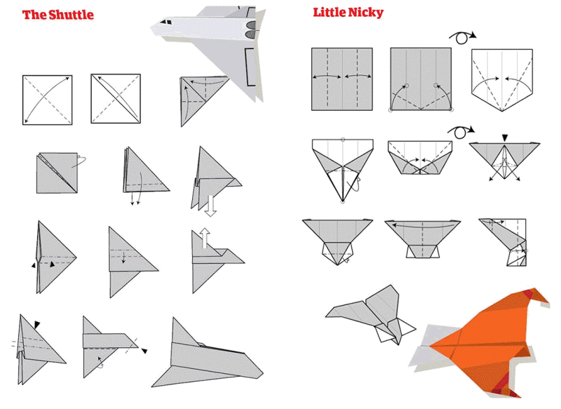 Crea tus propios aviones de papel paso a paso, hay hasta seis ... Crea tus propios aviones de papel paso a paso, hay hasta seis ...