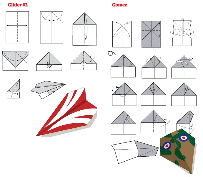 Crea tus propios aviones de papel paso a paso, hay hasta seis ... Crea tus propios aviones de papel paso a paso, hay hasta seis ...