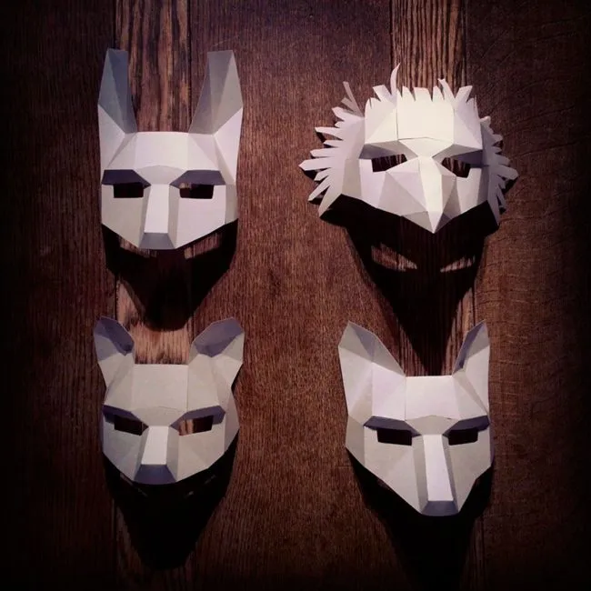 Crea tus propias máscaras de animales de cartón reciclado con las ...