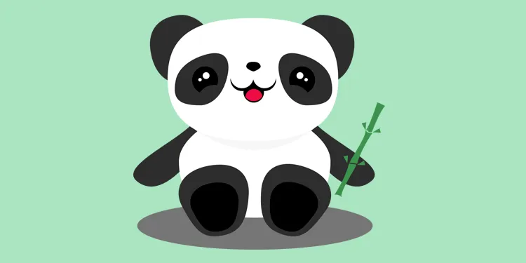 Crea un oso panda en Illustrator | IlustraIdeas
