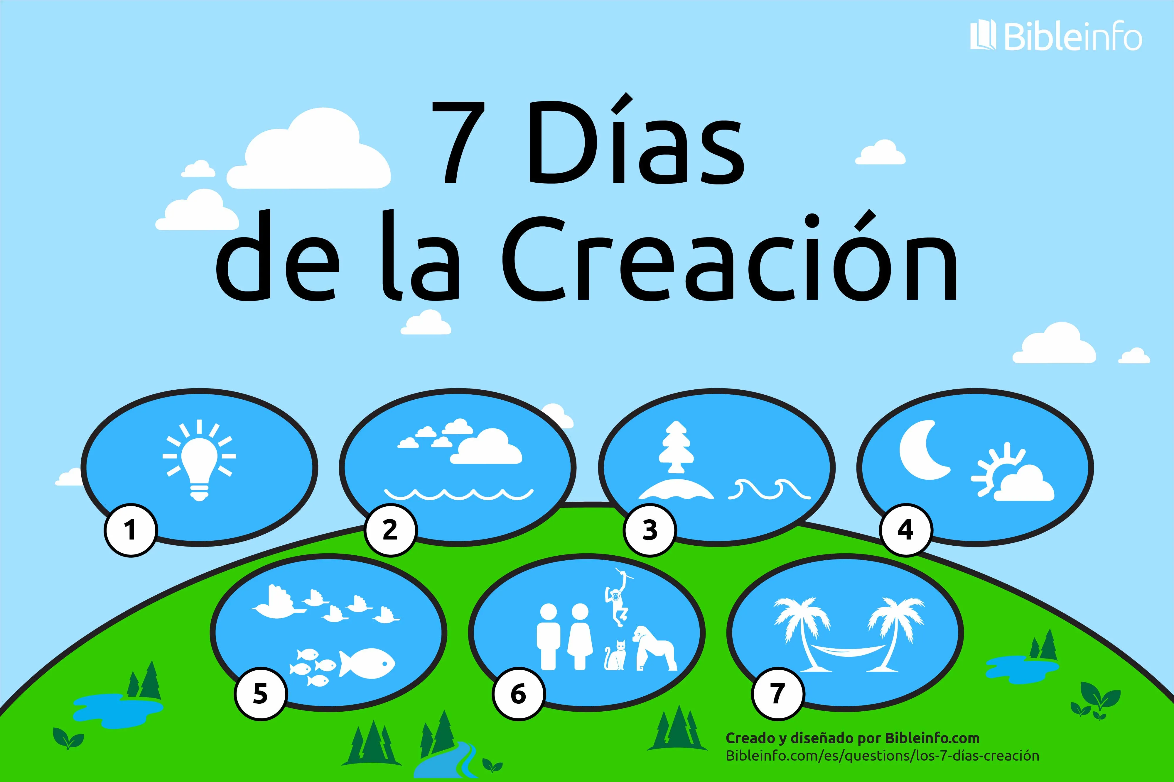 Cuáles son los 7 días de la creación? | Bibleinfo.com