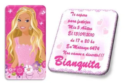 Tarjetas de invitación de cumpleaños de barbie mariposa - Imagui