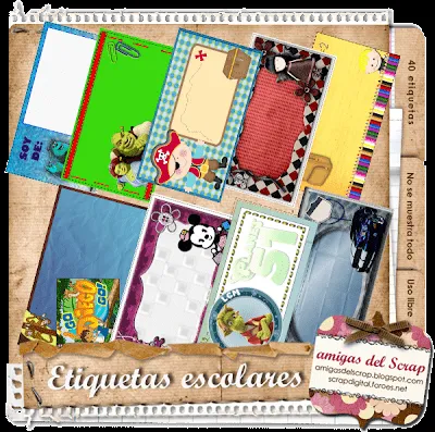 Creaciones de Moni: Etiquetas Escolares, para tus cuadernos o libros Creaciones de Moni: Etiquetas Escolares, para tus cuadernos o libros