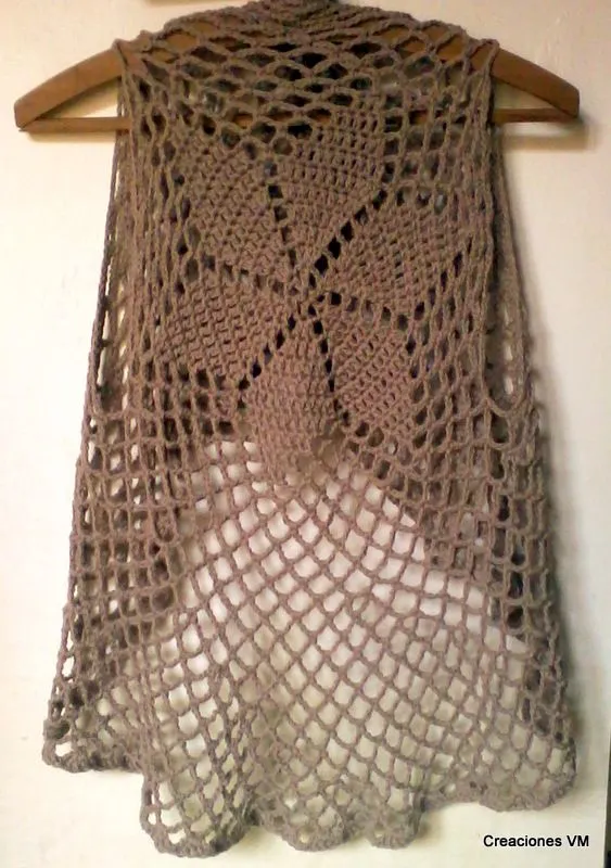 Crochet chaleco calado - Imagui