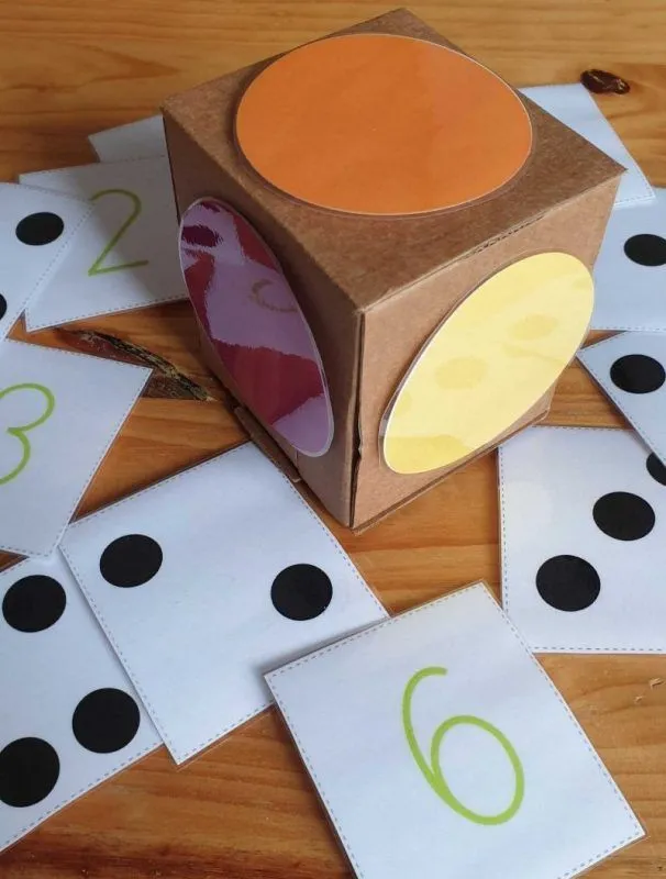 Cómo crear un dado con una caja de cartón para tus actividades educativas y  juegos. - Crear Para Regalar