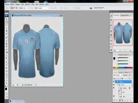 como crear camisetas de fútbol en photoshop 2015 | Youtube