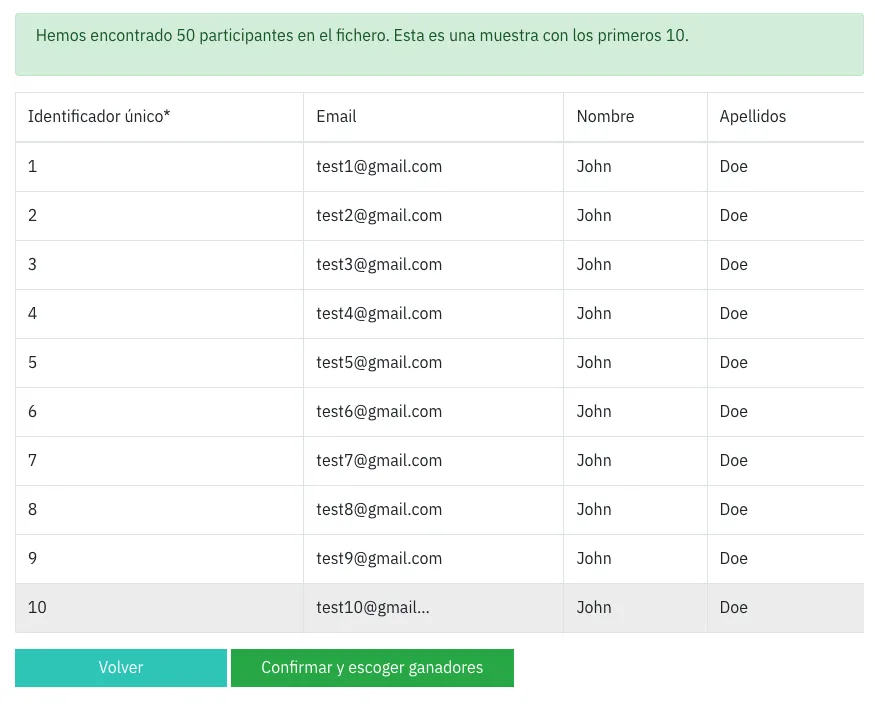 Cómo crear un sorteo de un listado de participantes o Excel – Cool Tabs  HelpDesk