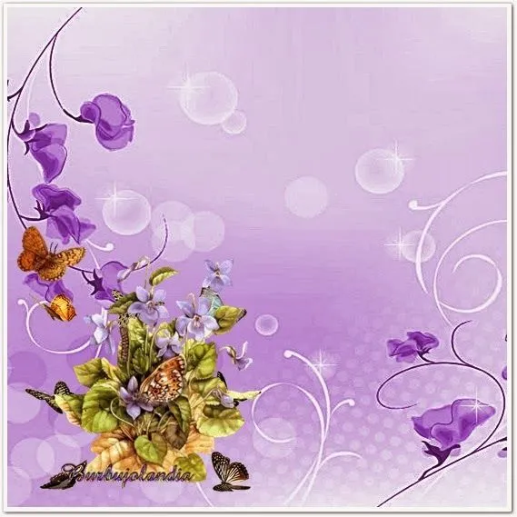 Fondos para tarjetas flores y mariposas - Imagui