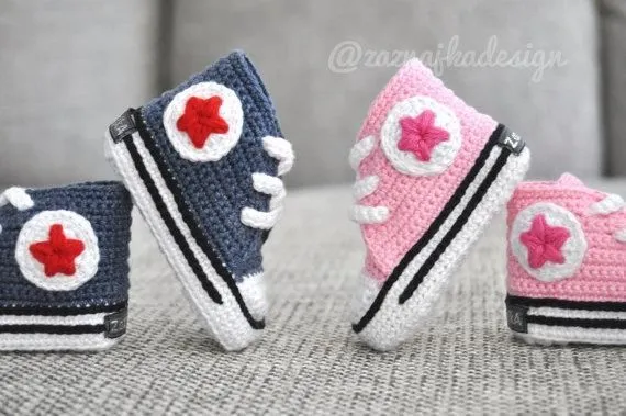 Todo para Crear ... : zapatillas en crochet para bebe | Tejido ...