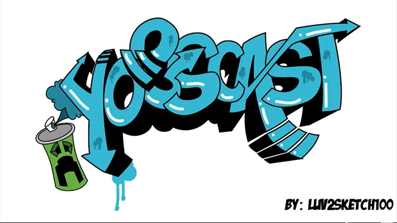 Creeper Spray Can Yogscast Design - Free Graffiti Supplies