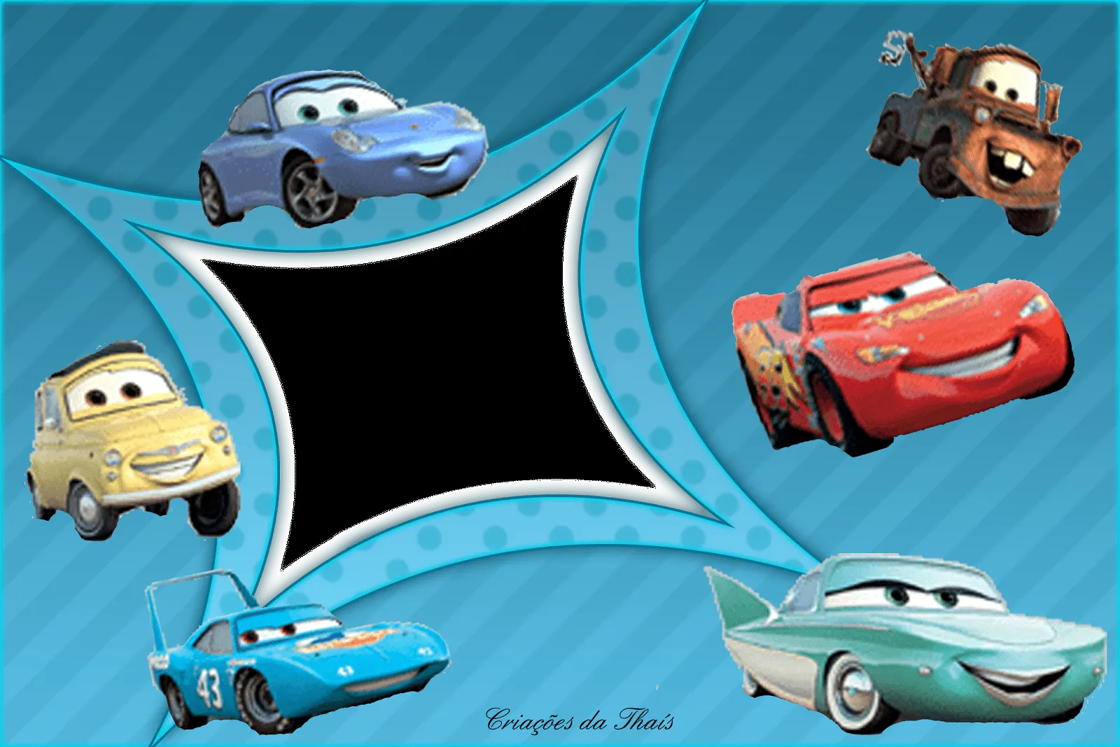 Criações da Thaís: 3 Molduras para fotos do Filme Carros Criações da Thaís: 3 Molduras para fotos do Filme Carros