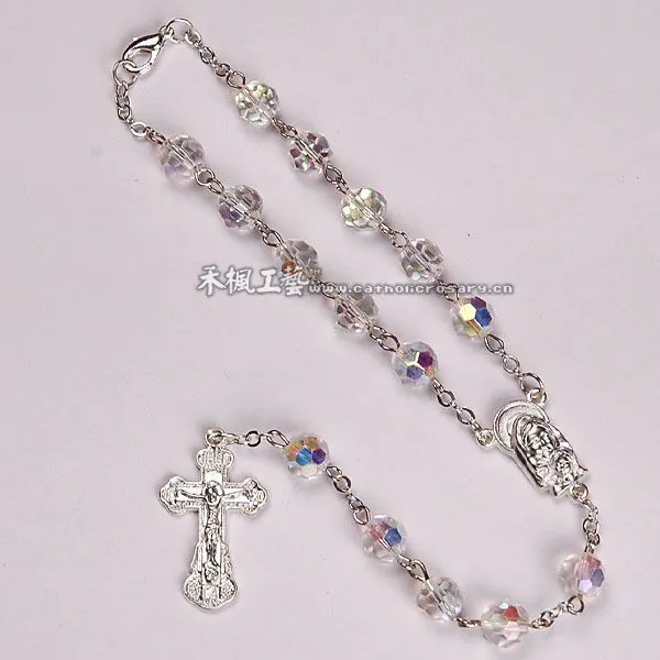 Cristal de la cadena del rosario-Artesanía Religiosa ...