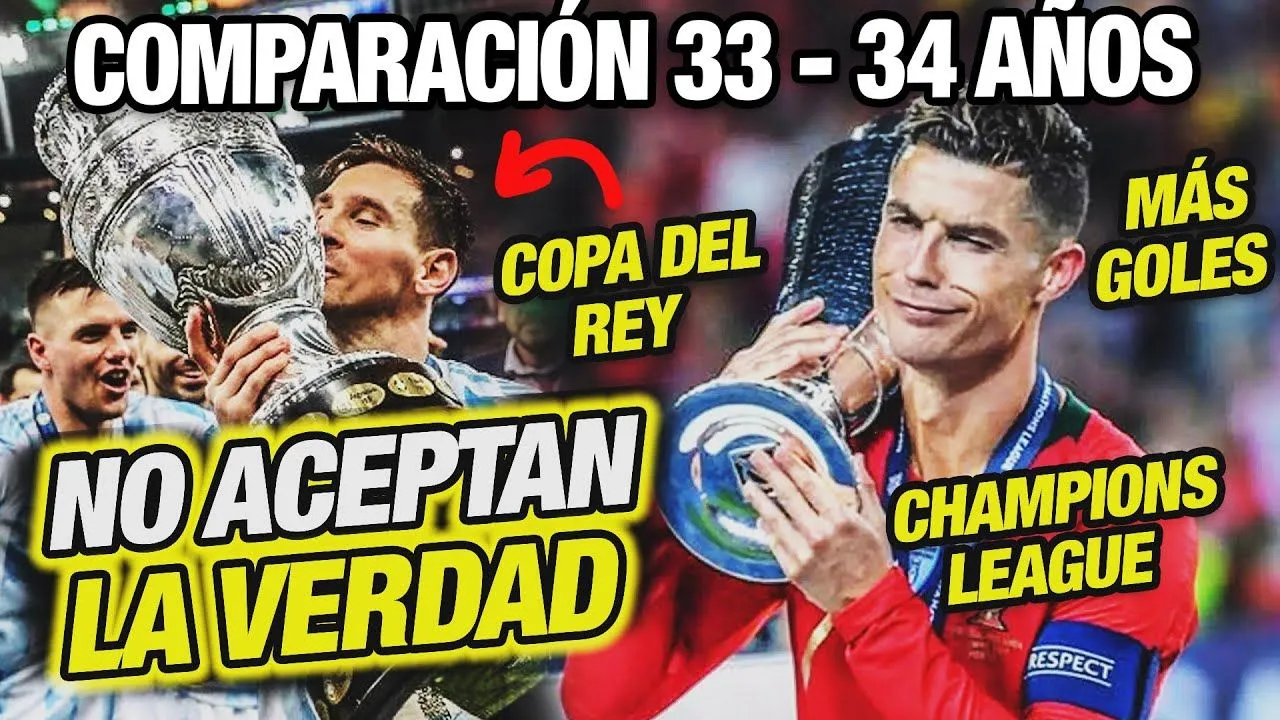 Cristiano Ronaldo HUMILLÓ a Messi / CR7 VS MESSI 33-34 AÑOS (COMPARACIÓN) -  YouTube