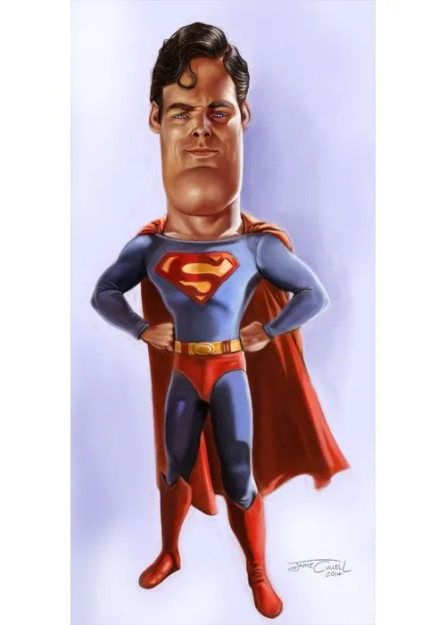 Cristopher Reeve "Superman" por Jaume Cullell Genial caricatura la ...