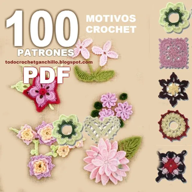 Todo crochet: 100 motivos crochet / libro en pdf para descargar ...