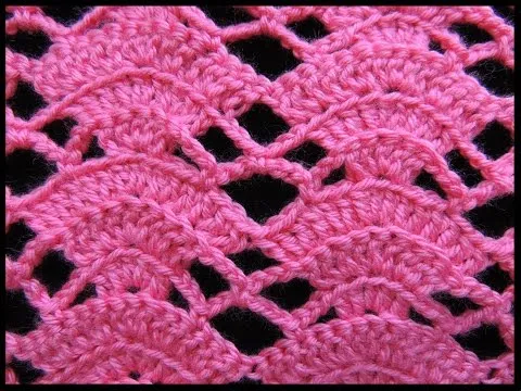 Crochet : Abanico en relieve # 2 - YouTube