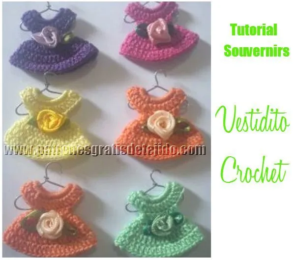 Crochet y Dos agujas: CURSO GRATIS CROCHET: Vestidito Souvenir ...