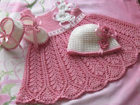 CROCHET DE ANTONIA: VESTIDOS CROCHET BEBE | crochet bebe ...