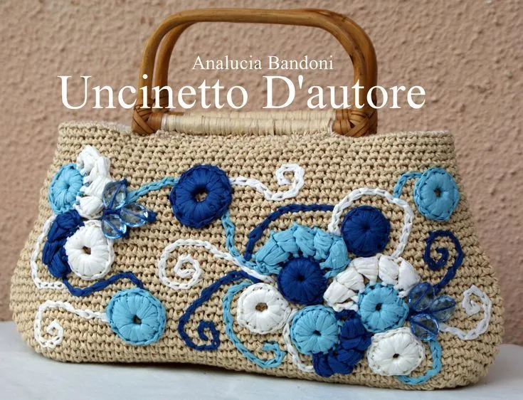 crochet #bag #borsa #uncinetto #bolsa #croche #rafia | Uncinetto D ...