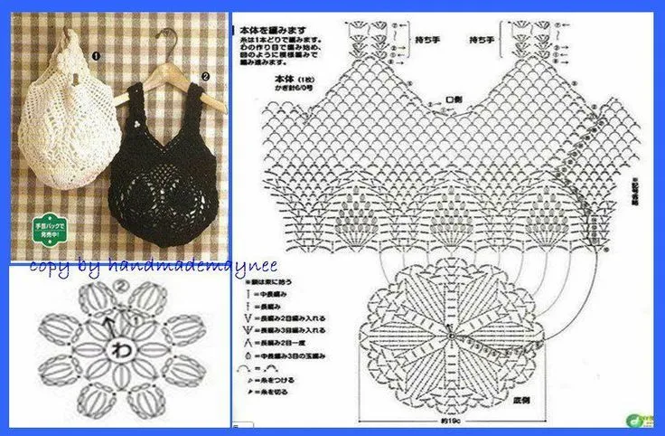 Crochet Bag - Chart | Crochet. Patrones, diagramas y puntadas ...