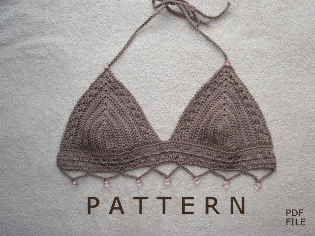Crochet Bikini Pattern | Bikinis, Bikini De Ganchillo y Patrón ...