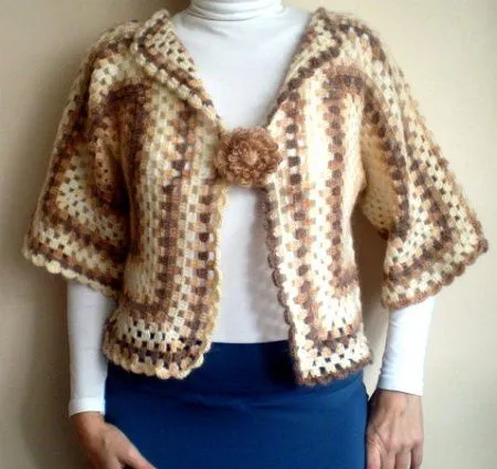 Etsy Crochet: Bolero marrón |