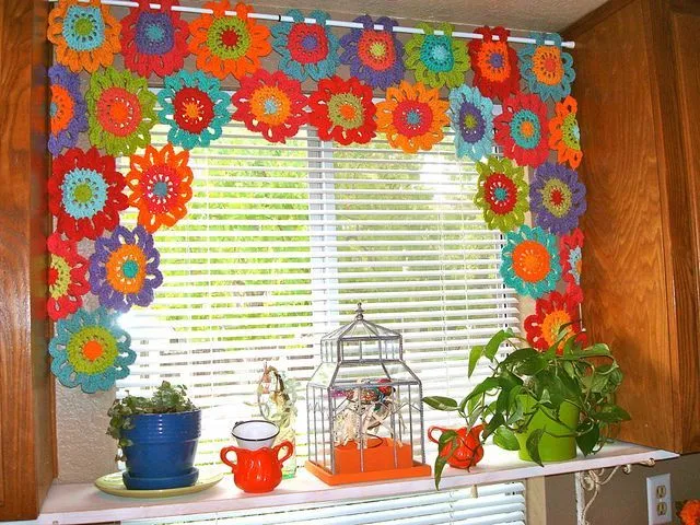 Crochet curtain by ltl blonde, via Flickr | Crochet | Pinterest ...