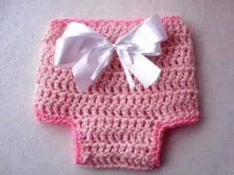 CROCHET A DIAPER COVER newborn to 3 months - YouTube