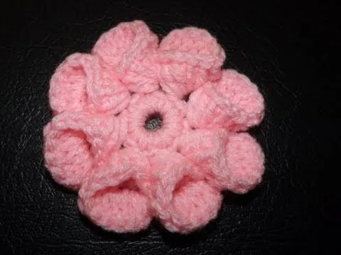 Como crochet flor bien facil - YouTube