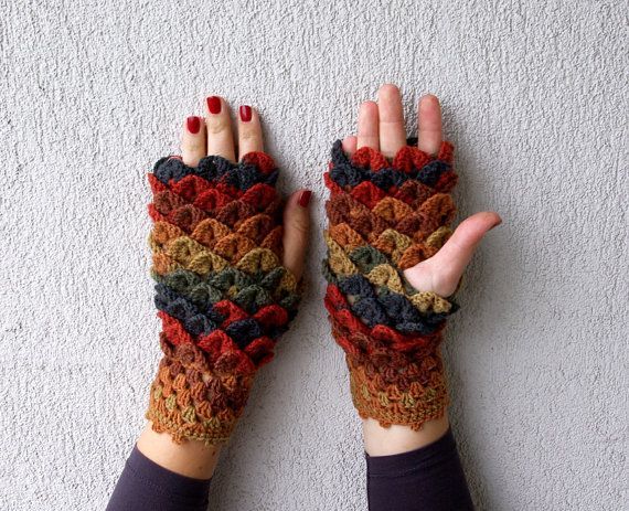 Guantes!!! on Pinterest | Wrist Warmers, Gloves and Ganchillo