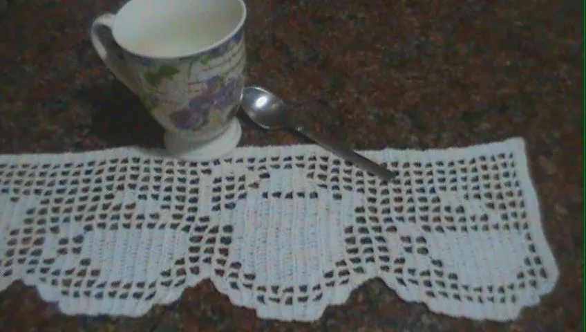 Crochet Hoy: VISILLO/PUNTILLA PARA COCINA