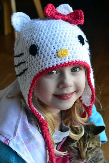 Gorros crochet Hello Kitty - Imagui