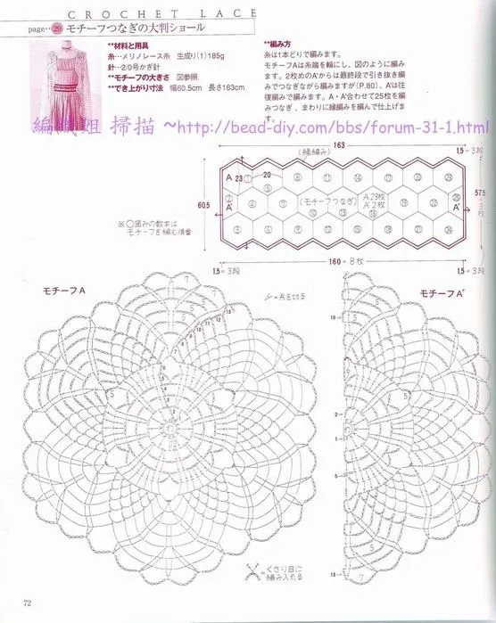 Crochet japones graficos - Imagui