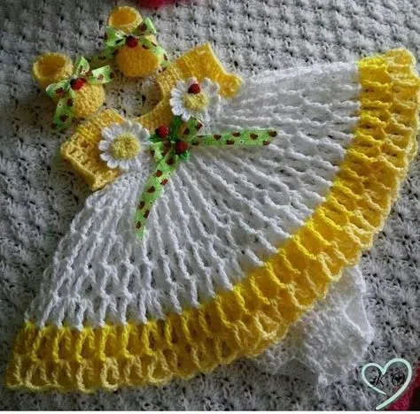 Crochet Little Dresses ♡ on Pinterest | Crochet Baby Dresses ...