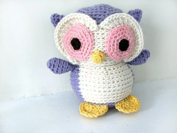 Crochet Owl: Custom Stuffed Owl OOAK by FreshStitches on Etsy