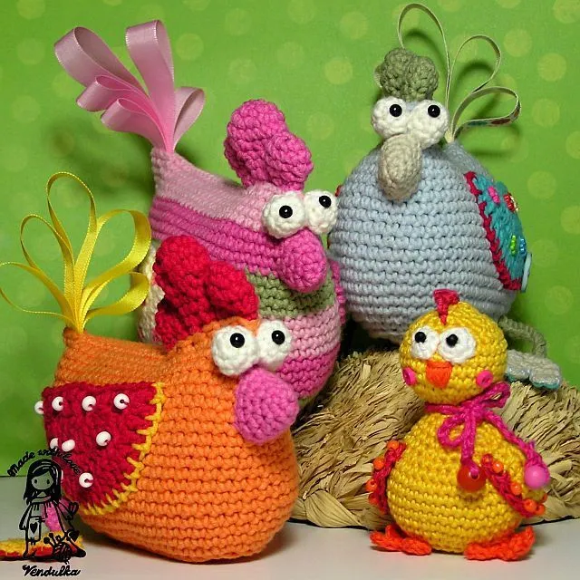 crochet patrón de gallina | Amigurumi zoo & otros | Pinterest ...