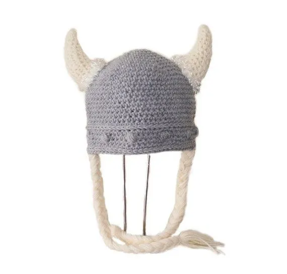 Crochet Patrón PDF sombrero de vikingo. Gorro con por FunyCreation