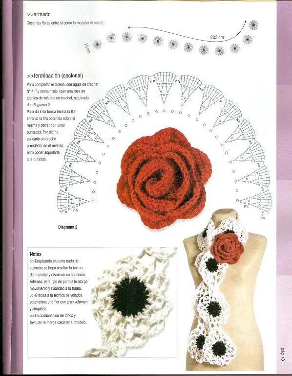 Rosas a crochet patron - Imagui