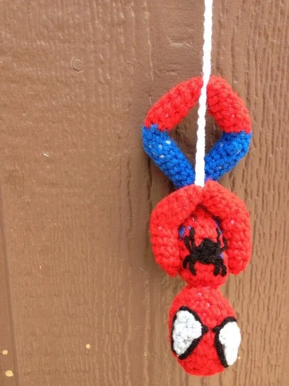 Crochet Pattern Spiderman Upside Down Amigurumi by MonAmiCreationz