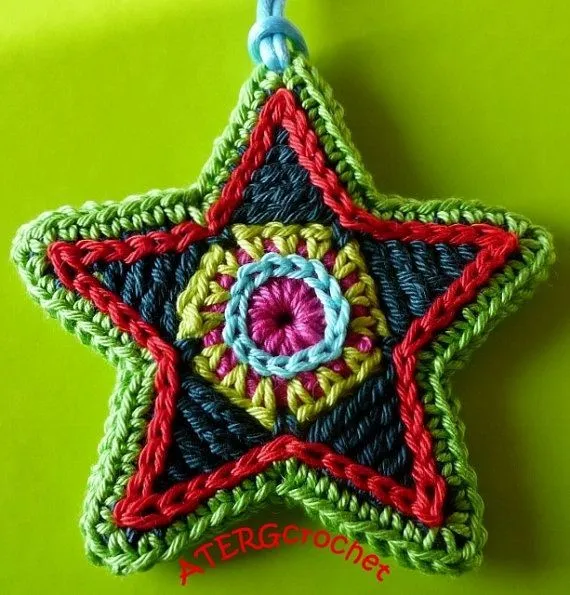 Crochet pattern STAR by ATERGcrochet | Patrones De Ganchillo ...