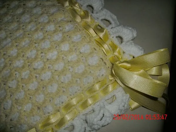 Sabanas de bebé tejidas a crochet - Imagui