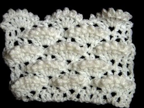 Crochet : Punto Escama - YouTube