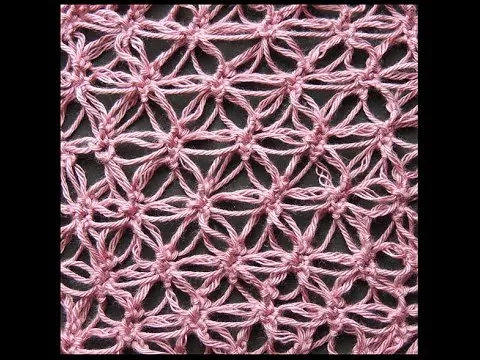 Crochet : Punto Salomón Variación # 3, Recto - YouTube