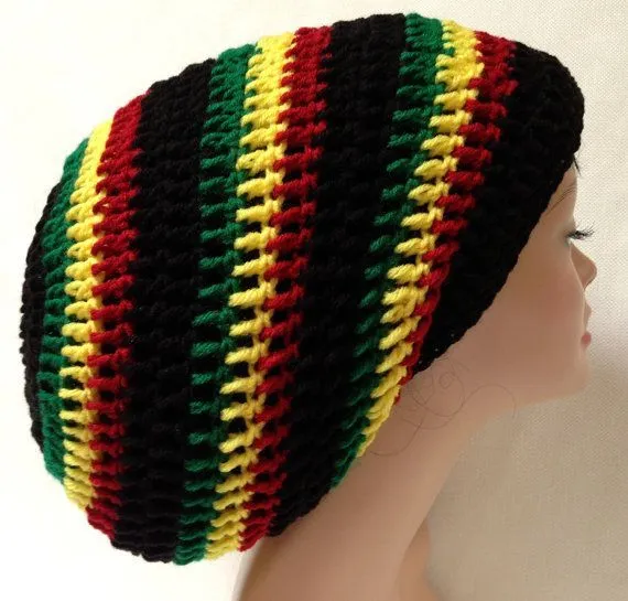 Crochet Rasta Tam. Unisex Dreadlocks Hat. Bob Marley crochet Tam ...
